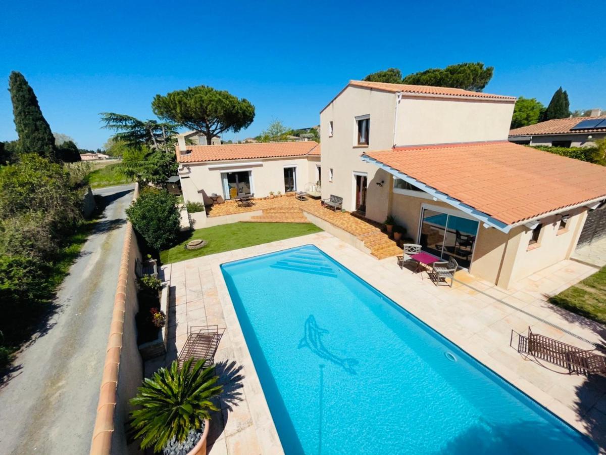 Annexe Des Pins - Studio Gite Avec Piscine & Climatisation Вильнёв-ле-Безье Экстерьер фото
